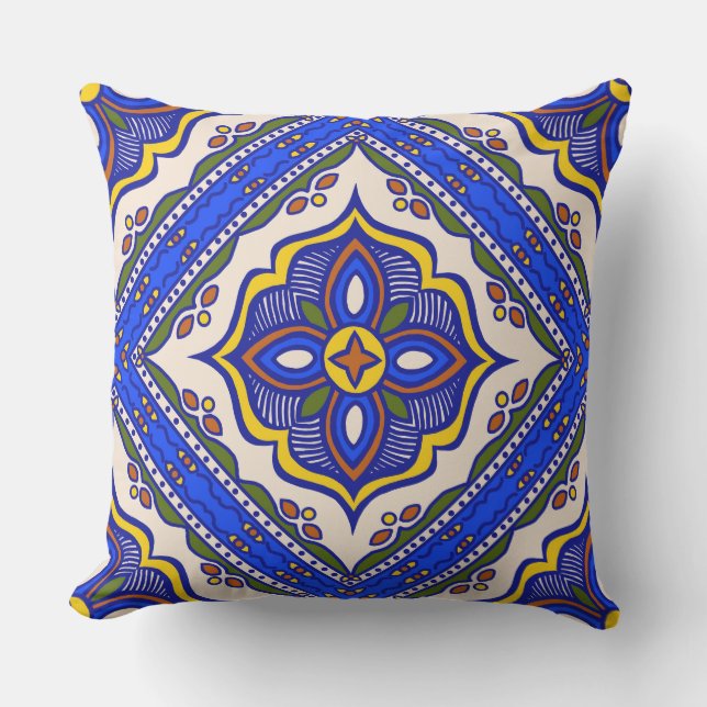 Talavera Tile Pillow Kudde (Framsida)