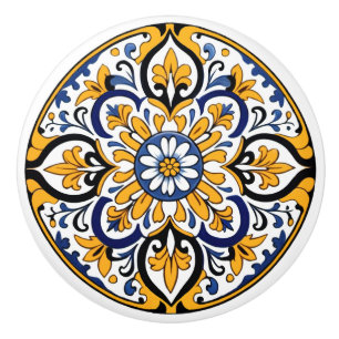 Talavera Tile Tres Knopp