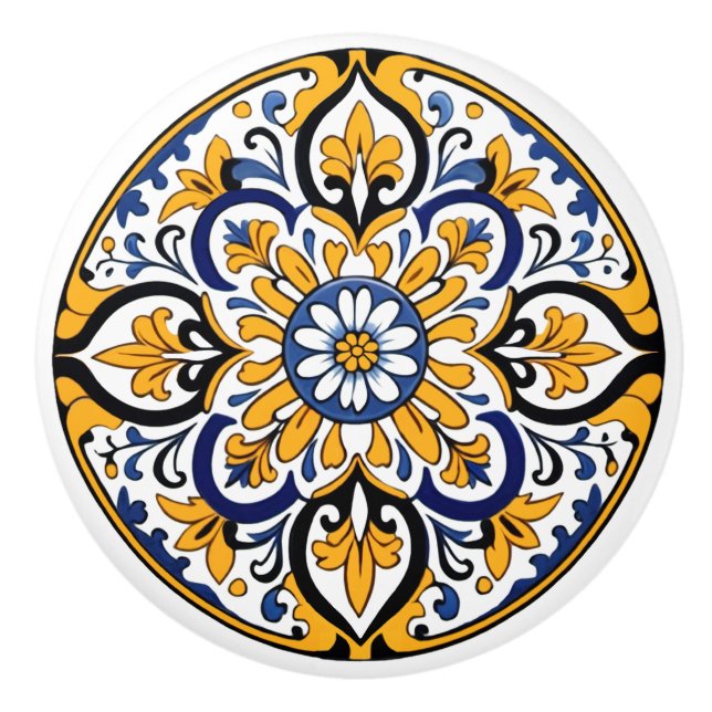 Talavera Tile Tres Knopp (Framsidan)