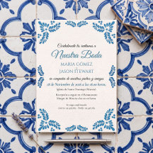 Talavera Turkos Minimalistisk Spansk Bröllop