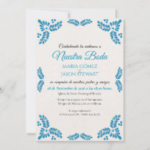 Talavera Turquoise Minimalist Spanish Wedding