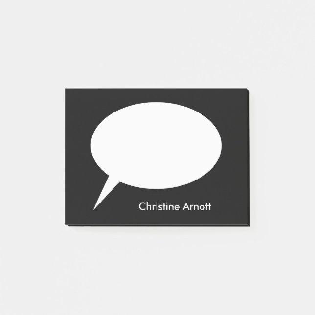 Talballong med anpassningsbarnamntext post-it block (Framsida)