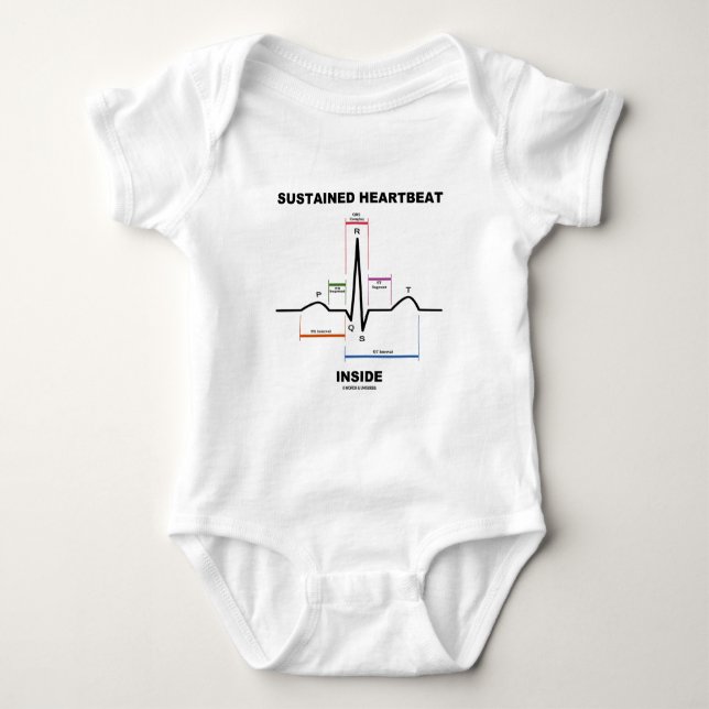 Tåld hjärtslaginsida (electrocardiogramen) t-shirt (Framsida)