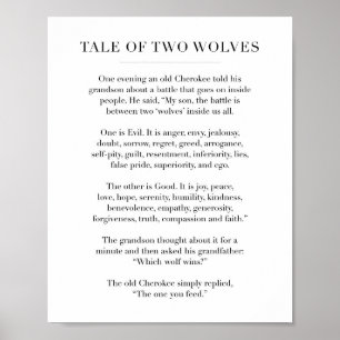 Talen på två Vargar Poster