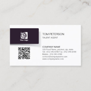 Talent Agent Entertainment Visitkort