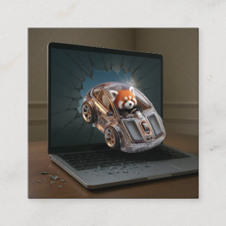 Talent Breaks through. Fyrkantigt Visitkort