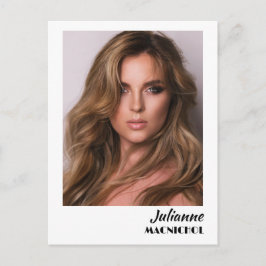 Talent Promo Postcard | Custom Photo and Logo Vykort