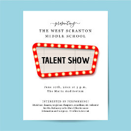 Talent Show/SORT Show Promotional Reklamblad
