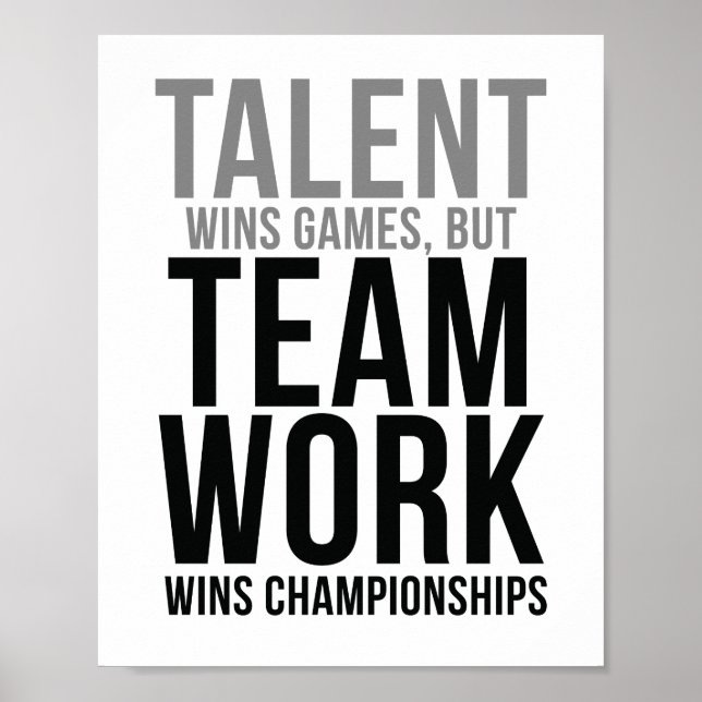 Talent Wins Games Poster (Framsidan)