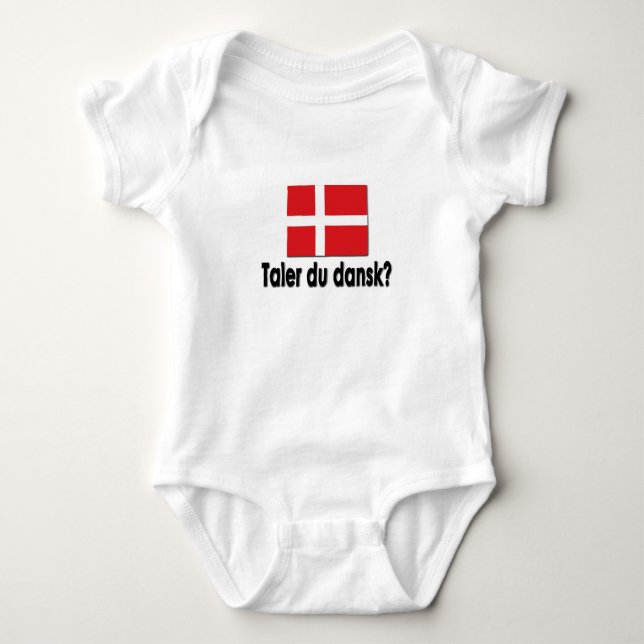 Taler du dansk? tee shirt (Framsida)