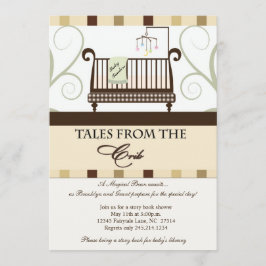Taler från Crib Storybook Shower-inbjudan Inbjudningar