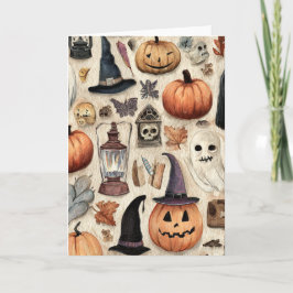 Talessäsong - Halloween-hälsningskort Kort