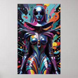 Talet om Cyborg Nun - Ken Gage Art Poster