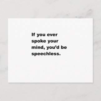 Talför ingen vykort