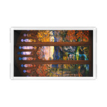 Tålformad glastiffany-utseende Viktoriansk elegant