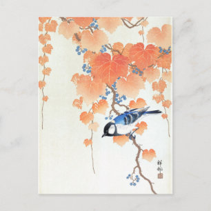 Talgoxe på paulowniagren - Ohara Koson - Konst Vykort
