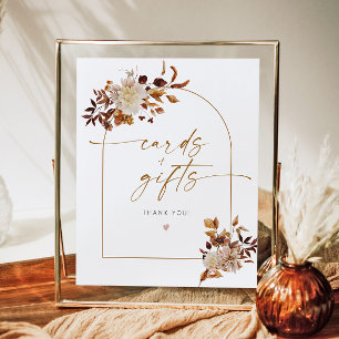 TALIA Bohemian Terracotta Arch Cards & Gifts Sign Poster