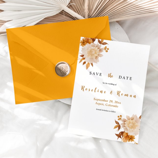 TALIA Boho Save the Date Template Inbjudningar (Skapare uppladdad)