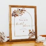 TALIA Boho Terracotta Arch Möhippa Välkommen Poster<br><div class="desc">Möhippans välkomsttecken har en bohemisk båge,  blommigtar med vattenfärgad jordton och ett handskrivet skriptteckensnitt med elegant med roligten terracotta accent färg. Denna välkomna poster i möhippan är perfekten som tillägg till din boho eller fall firande.</div>