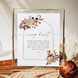 TALIA Boho Terracotta Arch Ring Hunt Möhippa Poster