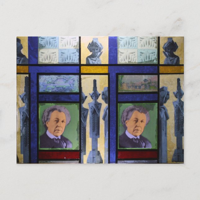 Taliesin Väster Drawer #2 Collage Vykort (Framsida)