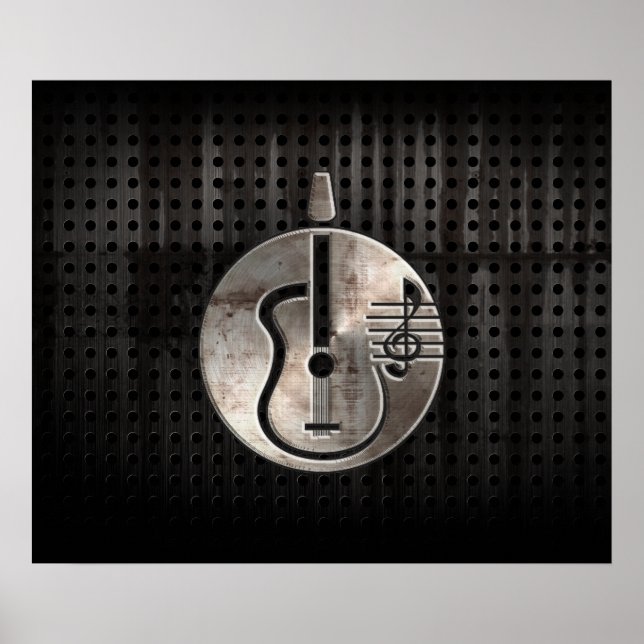 Tålig akustisk gitarr poster (Framsidan)