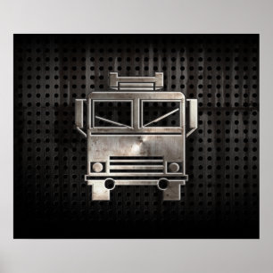 Tålig brand Lastbil Poster