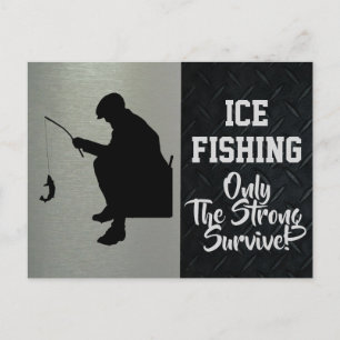 Tålig is Fishing Winter Sports Hobby Manar Vykort