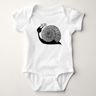 Tålig Tecknad Snigel med Spiral Ögon Tee