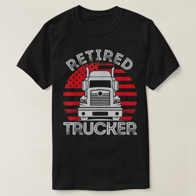 Tålig text-Trucker för drivrutin för Lastbil-trösk T Shirt (Design framsida)
