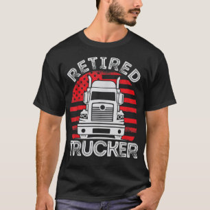 Tålig text-Trucker för drivrutin för Lastbil-trösk T Shirt