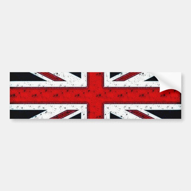 Tålig Union Jack Bildekal (Framsidan)