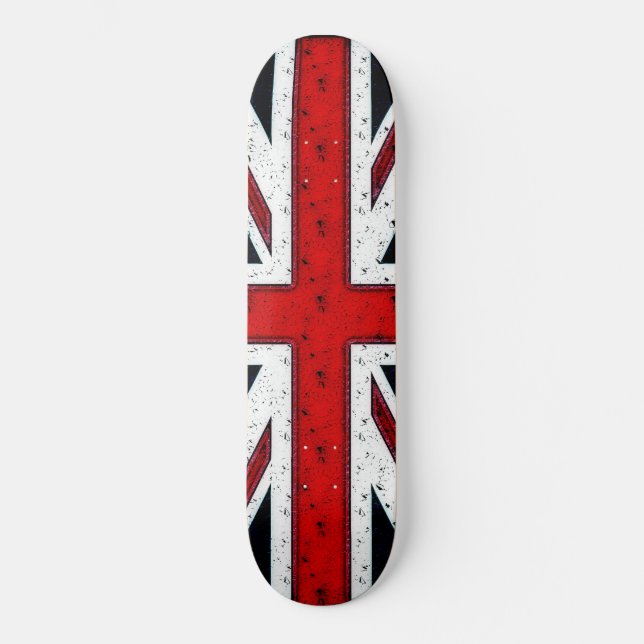 Tålig Union Jack Skateboard Bräda 20,5 Cm (Framsida)