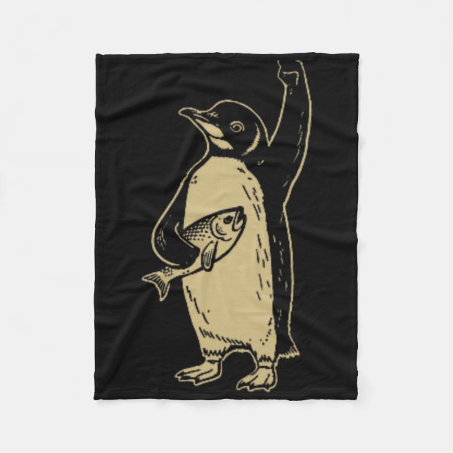 Tåliga Penguins protest mot tariffer (2 S Fleecefilt (Framsidan)