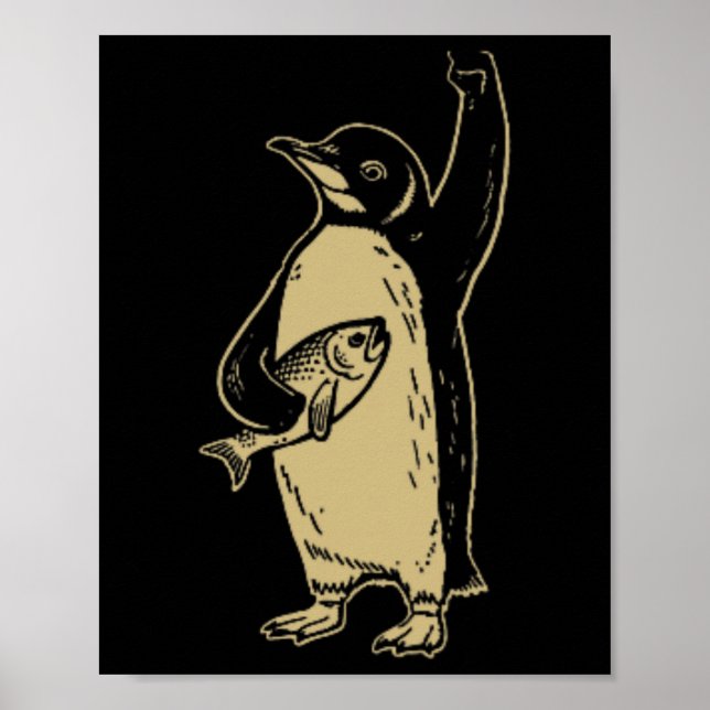 Tåliga Penguins protest mot tariffer (2 S Poster (Framsidan)