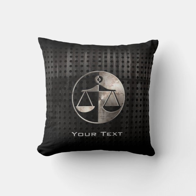 Tåliga rättviseskalor kudde (Framsida)