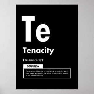 Tålighet - Inslag av framgång - Motivering Poster