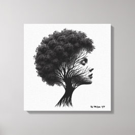 Tålighet och skam på arbetsytans vägg canvastryck