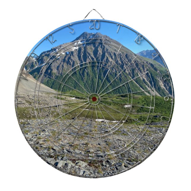 Tåligt bergsberg Äventyr - Sommar Hike Dartboard Darttavla (Framsidan)