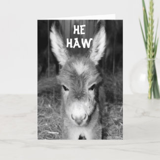 TALING DONKEY HEW HAWS GRATTIS PÅ FÖDELSEDAGEN ÖNS KORT