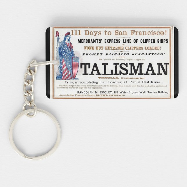 Talisman Clipper frakt 1855 Nyckelring (Skapare uppladdad)