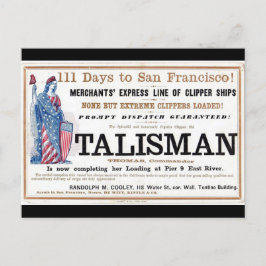 Talisman Clipper frakt 1855 Vykort
