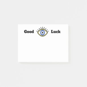 Talisman Lycka till (blått öga) Post-it Block