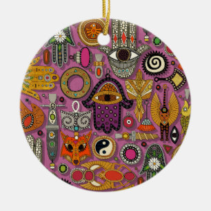 talisman pion julgransprydnad keramik