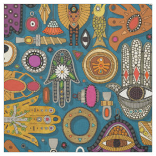 TALISMANS peacock Fabric Tyg