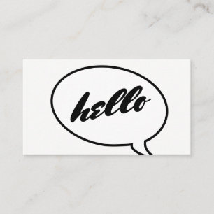Talk Bubble Visitkort