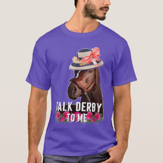 Talk Derby Horse Tävla Day-familjen T Shirt