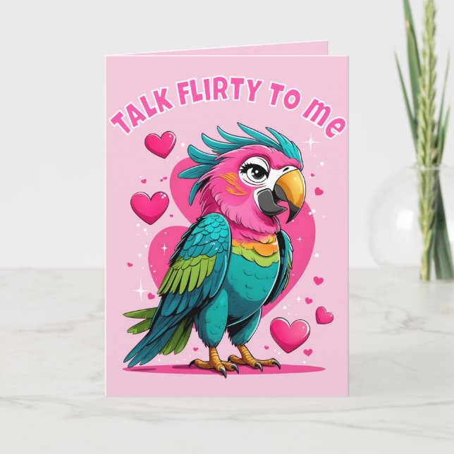 Talk Flirty To Me Card Kort (Framsida)