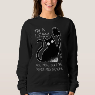 Talk Less Black Cat Funny Cats T Shirt