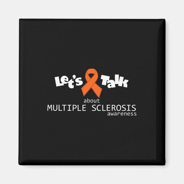 Talk Många Sclerosis Awareness Magnet (Framsidan)